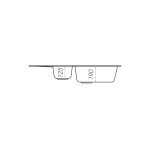 Гранітна мийка для кухні Platinum Беж PLATINUM 7850W TOSKANA матова