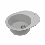 Гранітна мийка для кухні Platinum 6250 SOUL матова Топаз