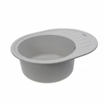 Гранітна мийка для кухні Platinum 6250 SOUL матова Топаз