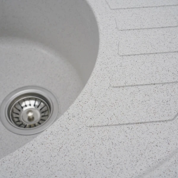 Гранітна мийка для кухні Platinum 6250 SOUL матова Топаз