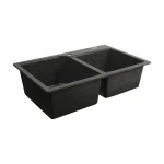 Гранітна мийка для кухні Platinum 7850 HARMONY матова Графіт