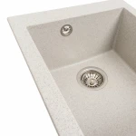 Гранітна мийка для кухні Platinum 4150 SOKIL матова (топаз)