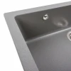 Гранітна мийка для кухні Platinum 7945 Paruana матова Сірий мусон)