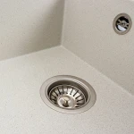 Гранітна мийка для кухні Platinum 7950 AZURIT матова Біла в крапку