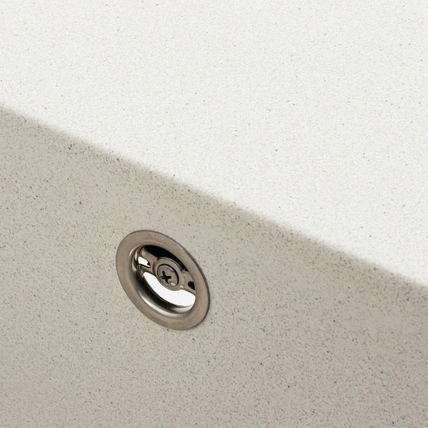 Гранітна мийка для кухні Platinum 7950 AZURIT матова Біла в крапку