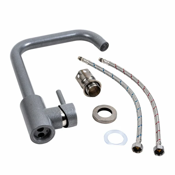 Змішувач кухонний Platinum NS02B (3008B-NA) сірий мусон