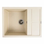 Гранітна мийка для кухні Platinum 6550 LOTOS матовий Пісок