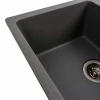 Гранітна мийка для кухні Platinum 6250 ZIRKONE матовий Сірий мусон