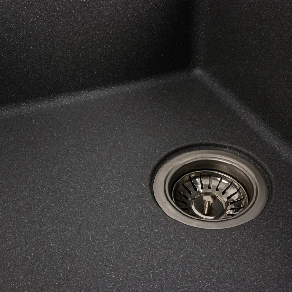 Гранітна мийка для кухні Platinum 6250 ZIRKONE матовий Сірий мусон