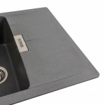 Гранітна мийка для кухні Platinum 6250 ZIRKONE матовий Сірий мусон