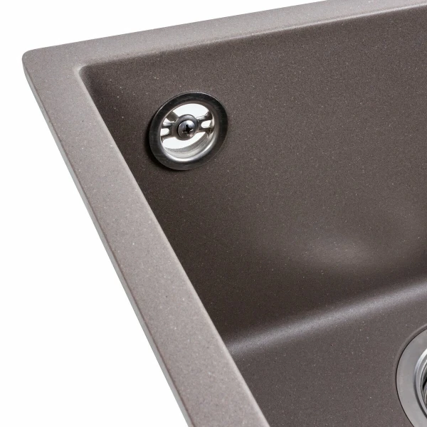 Гранітна мийка для кухні Platinum 4040 RUBA матова Дюна