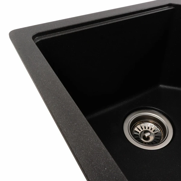 Гранітна мийка для кухні Platinum 7850 HARMONY матовий Моріон