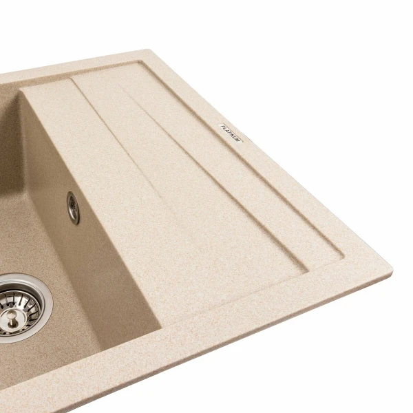 Кухонна мийка гранітна Platinum Сафарі PLATINUM 7050 CASCADA матова