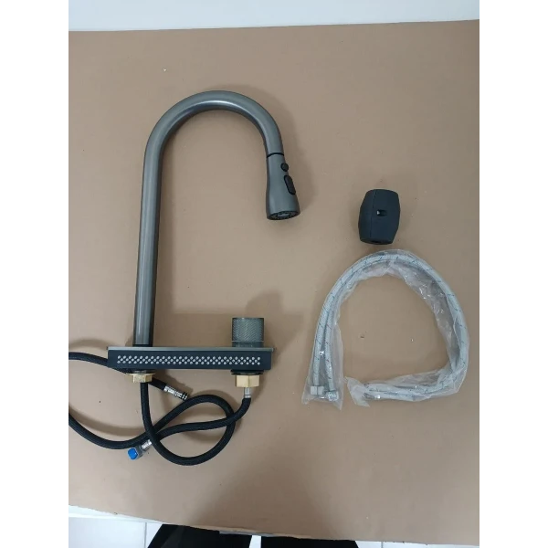 FC-WF2 комплект змішувачів під мийку водоспад Platinum (PVD чорний)