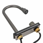 FC-WF2 комплект змішувачів під мийку водоспад Platinum (PVD чорний)