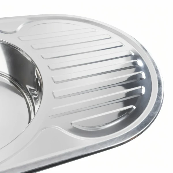 Кухонна мийка нержавіючої сталі Valeso ПОЛІРОВКА VALESO 7750 з (0,8/180 мм)