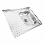 Кухонна мийка з нержавіючої сталі Valeso САТИН 8060 R (0,7/160 мм)