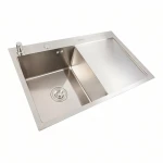 Кухонна мийка CM 78*50 L нержавійка VALESO Handmade (круглий сифон 3,0/0,8)