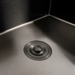 Кухонна мийка VALESO Handmade PVD 70*50 чорна (сифон круглий, 3,0/0,8)