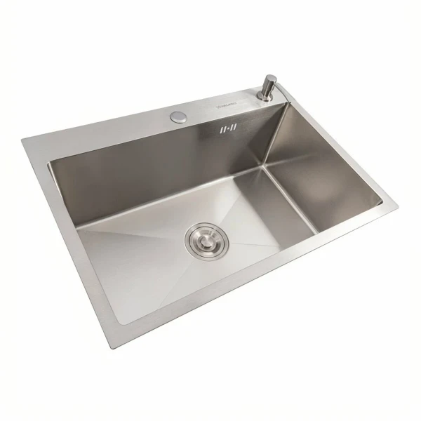 Кухонна мийка нержавійка 65*45 Valeso Handmade (сифон круглий, 3,0/0,8)