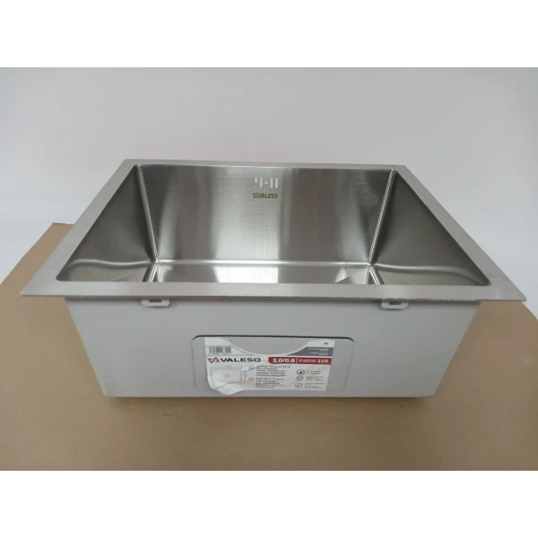 Кухонна мийка нержавійка СМ 54*44 VALESO Handmade (монтаж під стільницю)