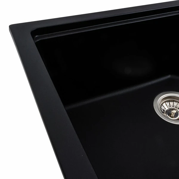 Кухонна мийка гранітна Чорна VALESO 7545 NIKA матова