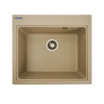 Гранітна мийка для кухні VALESO 5852 VESTA матова Сафарі