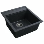 Гранітна мийка для кухні VALESO 5149 FIESTA матова Графіт