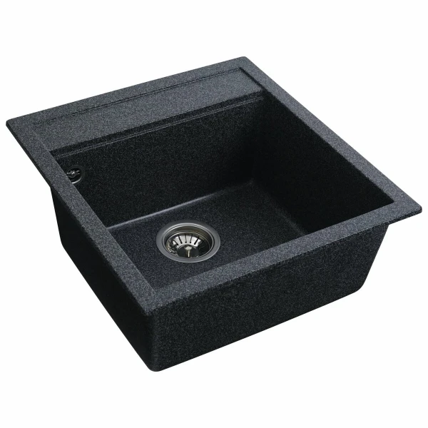 Гранітна мийка для кухні VALESO 5149 FIESTA матова Графіт