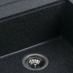 Гранітна мийка для кухні VALESO 5149 FIESTA матова Графіт