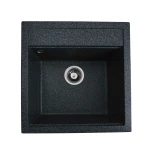 Гранітна мийка для кухні VALESO 5149 FIESTA матова Графіт