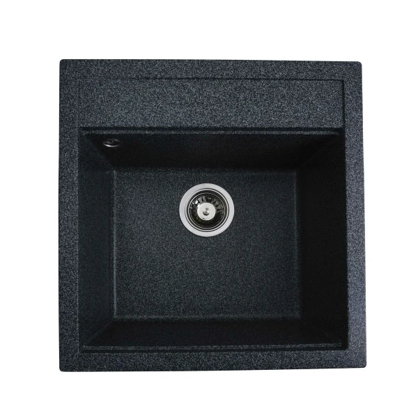 Гранітна мийка для кухні VALESO 5149 FIESTA матова Графіт