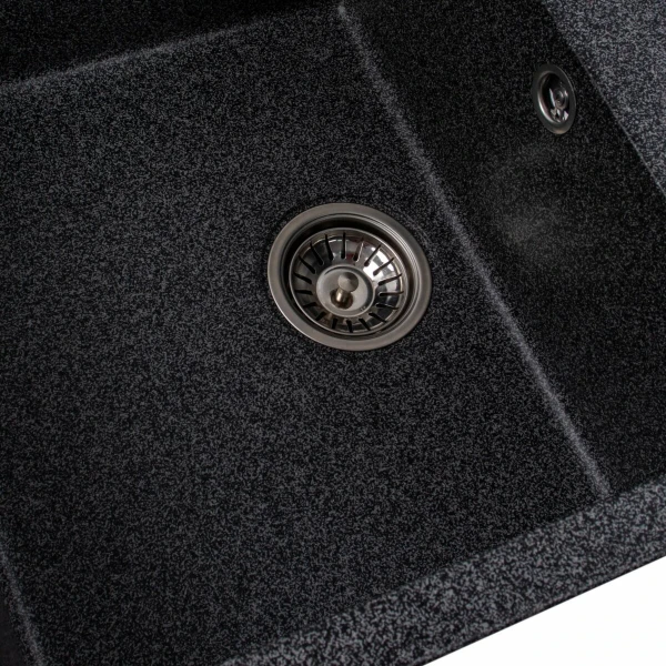 Гранітна мийка для кухні VALESO 7950 Selena матова Графіт