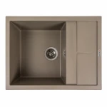 Гранітна мийка для кухні VALESO 6550 LOTOS матовий Титан