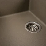 Гранітна мийка для кухні VALESO 6550 LOTOS матовий Титан