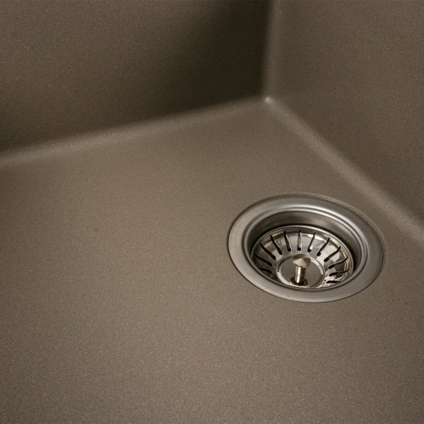 Гранітна мийка для кухні VALESO 6550 LOTOS матовий Титан