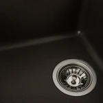 Гранітна мийка для кухні VALESO 6243 LIANA матова Темна скеля