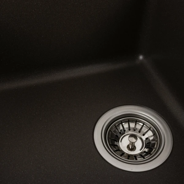 Гранітна мийка для кухні VALESO 6243 LIANA матова Темна скеля