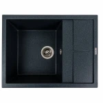 Гранітна мийка для кухні VALESO 6550 LOTOS матовий Антрацит