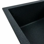 Гранітна мийка для кухні VALESO 6550 LOTOS матовий Антрацит