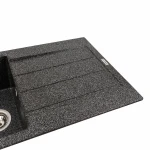 Гранітна мийка для кухні VALESO 7843 SOLID матовий Графіт