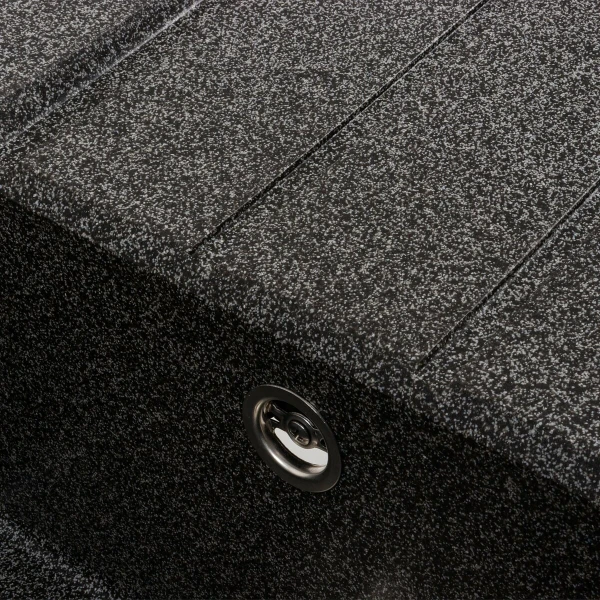 Гранітна мийка для кухні VALESO 7843 SOLID матовий Графіт