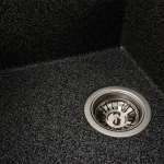Гранітна мийка для кухні VALESO 7843 SOLID матовий Графіт