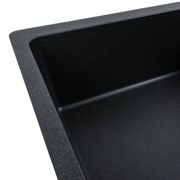 Гранітна мийка для кухні VALESO 7850 ROMA матовий Карбон