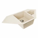 Гранітна мийка для кухні VALESO 9950 PANDORA матова Сафарі