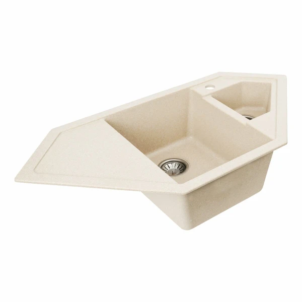 Гранітна мийка для кухні VALESO 9950 PANDORA матова Сафарі