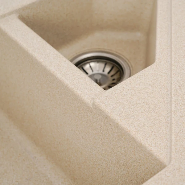 Гранітна мийка для кухні VALESO 9950 PANDORA матова Сафарі