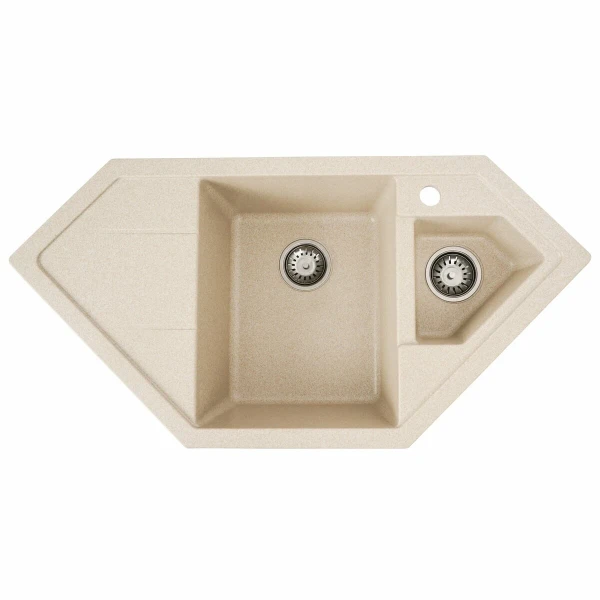 Гранітна мийка для кухні VALESO 9950 PANDORA матова Сафарі