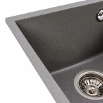 Гранітна мийка для кухні VALESO 3744 ROXY сірий мусон