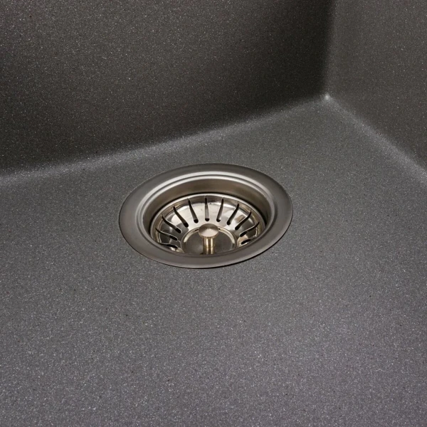 Гранітна мийка для кухні VALESO 3744 ROXY сірий мусон